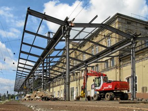 Abriß des Hausbahnsteiges am Hauptbahnhof (Foto: Ralph Stenzel)