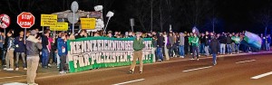 Vor der Polizeiwache (Foto: Timo Müller)