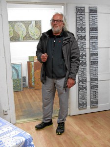 Egon Junge in seinem Atelier