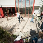 Besucher beim Street Soccer