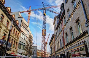 Viel Aufwand, wenig Sensibilität: Bauarbeiten in der Neuen Mitte (Foto: Alexander Mayer)