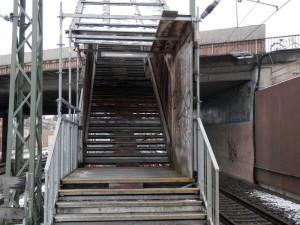 Haltepunkt Fürth-Unterfarrnbach im Januar 2015 (Foto: Alfred Schermann)