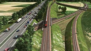 Endsituation südlich von Kleingründlach (Planungsskizze: DB)