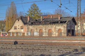 Der Lokschupen in Fürth, Zustand Anfang November 2015. (Foto: Alexander Mayer)